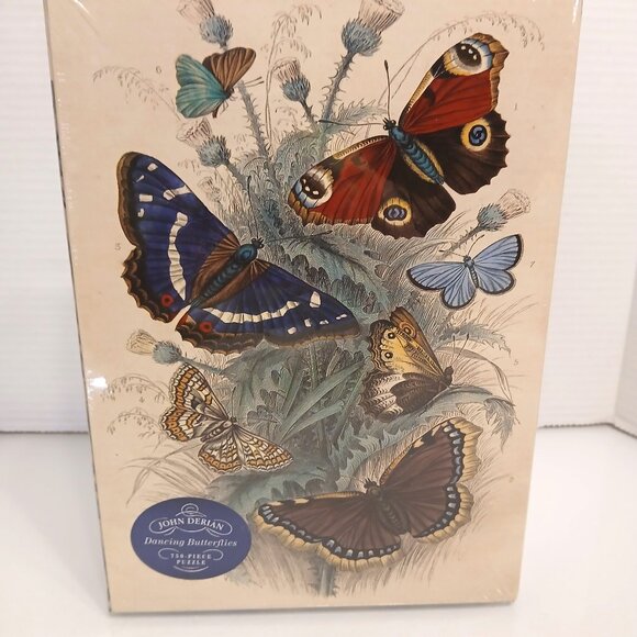 John Derian Dancing Butterflies 750 Piece Puzzle NEW Sealed Artisan Puzzle - Picture 1 of 6